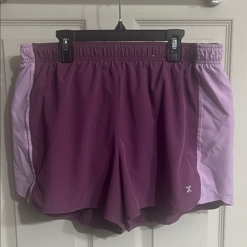 Xersion Women's Two-Tone Purple Athletic Shorts